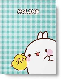 Книжка записная А6 64л 7БЦ глянц лам Molang MO12