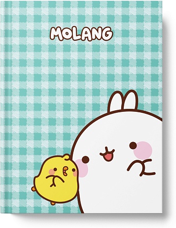 Книжка записная А6 64л 7БЦ глянц лам Molang MO12