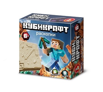 Раскопки "Кубикрафт" (6 фигурок, 6 кристаллов, набор инструментов) 05536