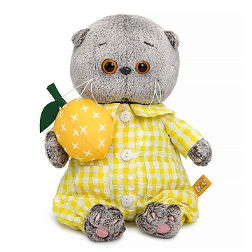 Басик Baby в комбинезоне в клетку BB-165
