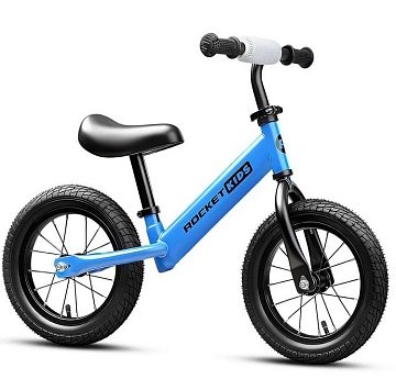 Беговел Rocket 12", надувные колеса, синий R0043NEW-BL