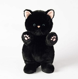 Мягкая игрушка Котик Обнимашка черный 35 см JX703523902BK
