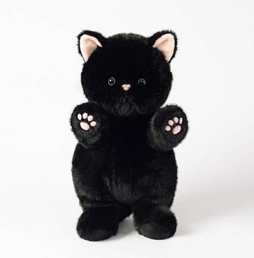 Мягкая игрушка Котик Обнимашка черный 35 см JX703523902BK