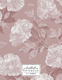 Бизнес-блокнот 80л А5ф 167х216мм 5-цв. блок клетка Flower aesthetics 093831